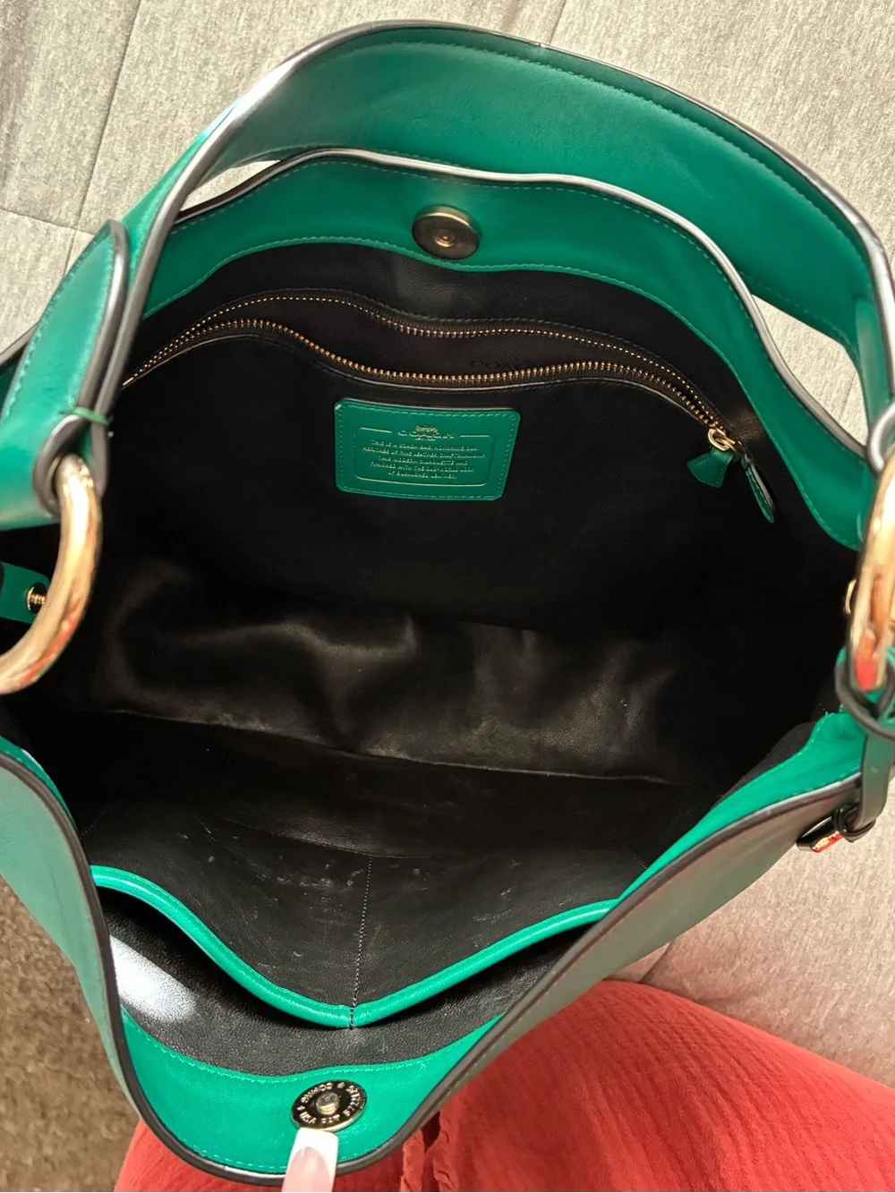 Coach Green Nomad Mae Hobo Bag